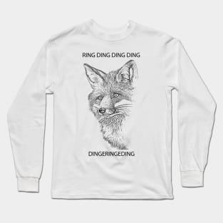 Fox Ring Ding Ding Ding Dingeringeding Long Sleeve T-Shirt